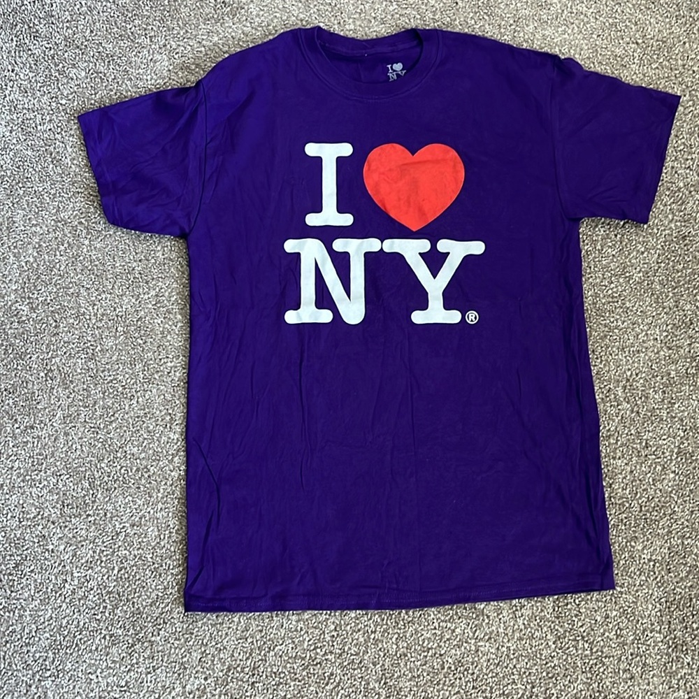 I love NY purple Tee
